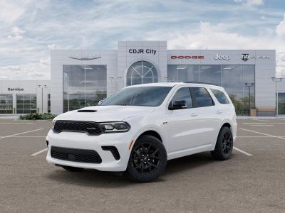 2026 Dodge Durango DURANGO GT PLUS AWD HEMI V8 in White Knuckle Clear-Coat Exterior Paint — front three-quarter view