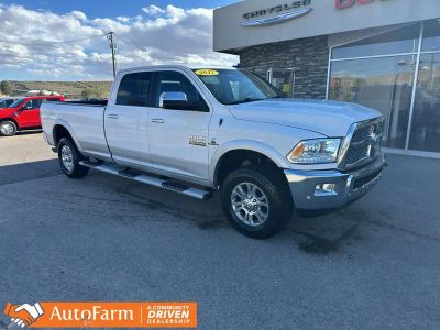 2017 RAM 3500 Laramie in Bright White Clearcoat — front three-quarter view