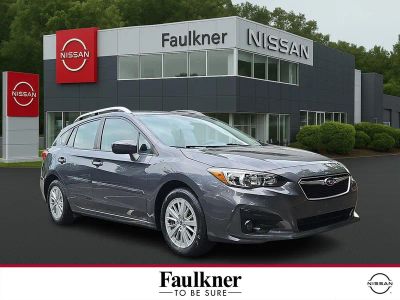 2018 Subaru Impreza 2.0i Premium 5-door CVT in Magnetite Gray Metallic — front three-quarter view