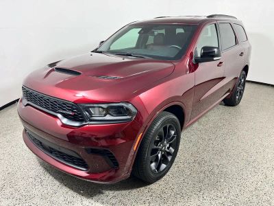 2025 Dodge Durango GT Plus in Octane Red Pearlcoat — front three-quarter view