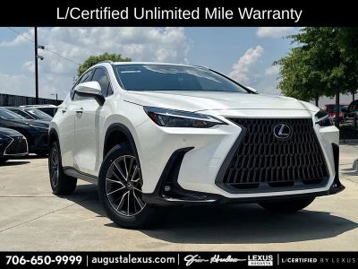 2025 Lexus NX 250 Premium L/CERTIFIED in Eminent White Pearl — front three-quarter view