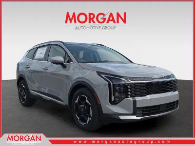 2026 Kia Sportage EX in Wolf Gray — front three-quarter view