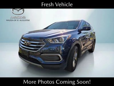 2018 Hyundai Santa Fe Sport 2.4 Base in Blue — front three-quarter view