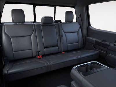 2026 Ford F-150 Lariat in Agate Black Metallic — front three-quarter view