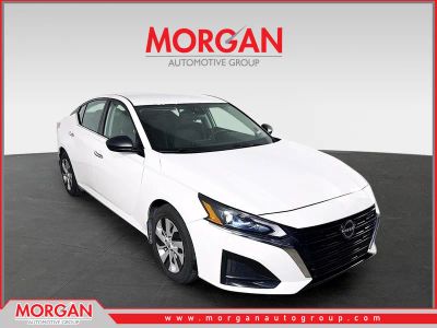 2024 Nissan Altima 2.5 S in Glacier White — front three-quarter view