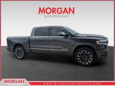 2026 Ram 1500 Limited in Gray — front three-quarter view