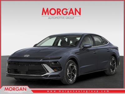 2026 Hyundai SONATA SEL Sport in Carbon Blue — front three-quarter view