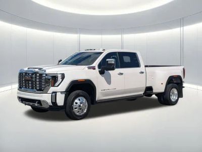 2024 GMC Sierra 3500HD Denali in White — front three-quarter view