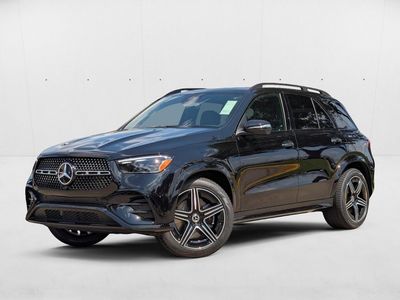 2026 Mercedes-Benz GLE 450 GLE 450 4MATIC &reg; SUV in Obsidian Black — front three-quarter view