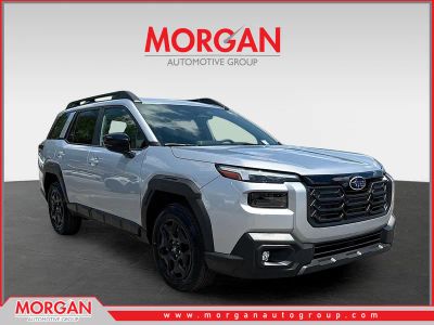 2026 Subaru Outback Limited in Ice Silver Metallic — front three-quarter view