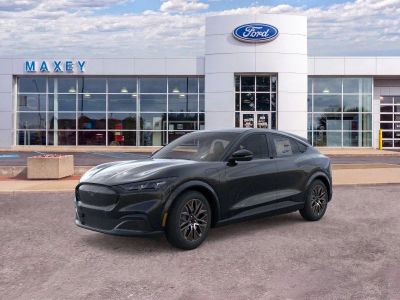 2026 Ford Mustang Mach-E Premium in Shadow Black — front three-quarter view