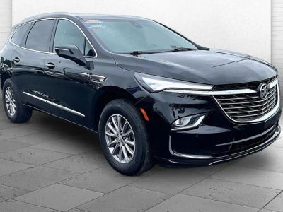 2023 Buick Enclave Essence in Ebony Twilight Metallic — front three-quarter view