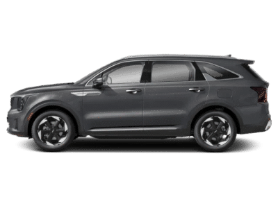 2025 Kia Sorento Hybrid — rear three-quarter view