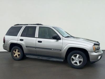 2002 Chevrolet TrailBlazer LT in Light Pewter Metallic — front three-quarter view