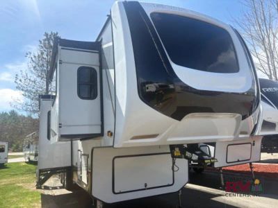 2021 Forest River RV Cedar Creek — front three-quarter view