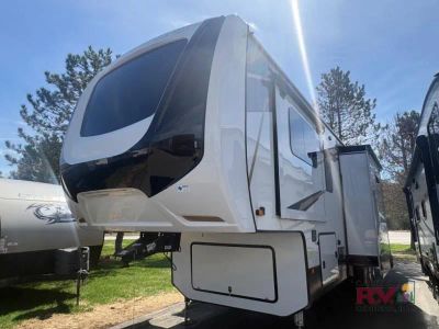2021 Forest River RV Cedar Creek — rear three-quarter view