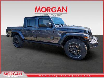 2026 Jeep Gladiator Willys in Gray — front three-quarter view