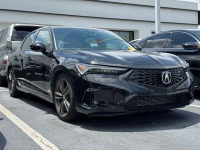 2024 Acura Integra A-Spec Tech Package in Majestic Black Pearl — front three-quarter view