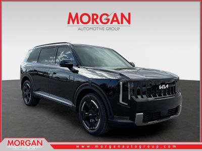 2027 Kia Telluride EX in Ebony Black — front three-quarter view