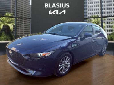 2021 Mazda Mazda3 2.5 S in Deep Crystal Blue Mica — front three-quarter view