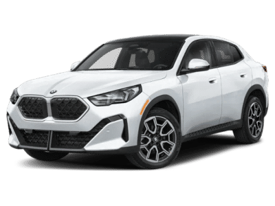 2026 BMW X2 xDrive28i in Alpine White — front three-quarter view
