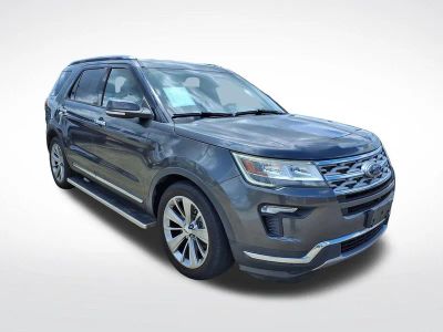 2018 Ford Explorer — rear three-quarter view