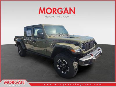 2026 Jeep Gladiator Rubicon in Green — front three-quarter view