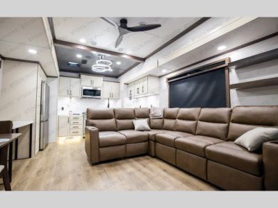 2027 Forest River RV RiverStone — rear three-quarter view