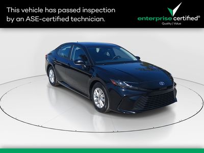 2025 Toyota Camry LE — front three-quarter view