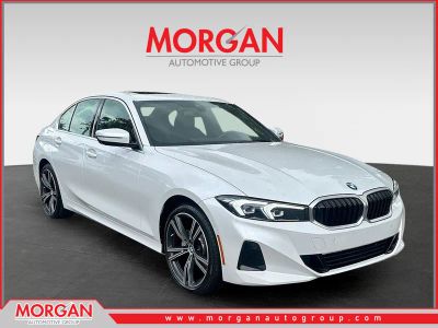2024 BMW 3 Series 330i xDrive in White — front three-quarter view