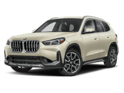 2026 BMW X1 xDrive28i in Dune Grey Metallic — front three-quarter view