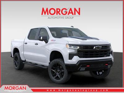 2026 Chevrolet Silverado 1500 LT Trail Boss in Summit White — front three-quarter view