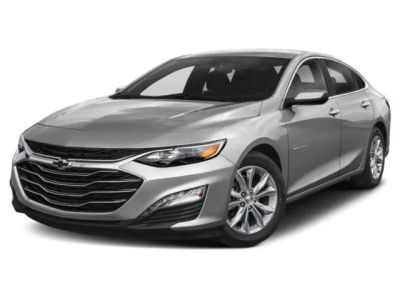 2019 Chevrolet Malibu LT in Mosaic Black Metallic — front three-quarter view