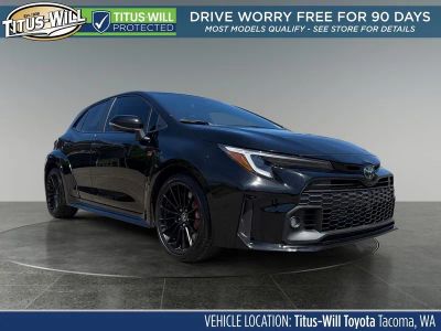 2024 Toyota GR Corolla Core in Black — front three-quarter view