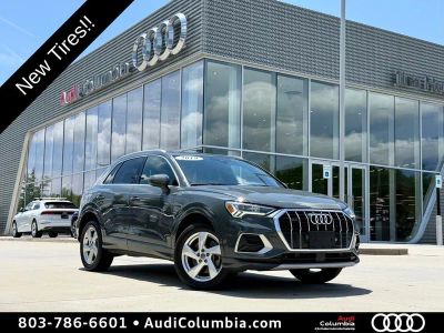 2019 Audi Q3 2.0T Premium quattro in Nano Gray Metallic — front three-quarter view
