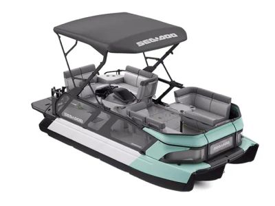 2026 Sea-Doo Switch Cruise™ 18 - 230 hp Galvanized — front three-quarter view