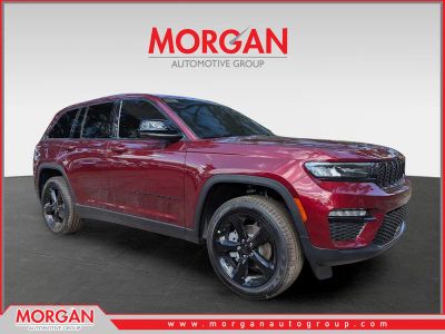 2025 Jeep Grand Cherokee Limited in Red — front three-quarter view