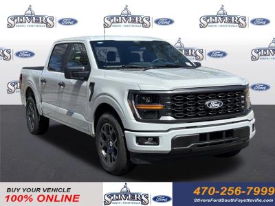 2026 Ford F-150 STX in White — front three-quarter view
