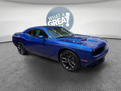 2022 Dodge Challenger SXT in Indigo Blue — front three-quarter view