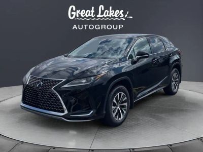 2021 Lexus RX 350 in Obsidian — front three-quarter view