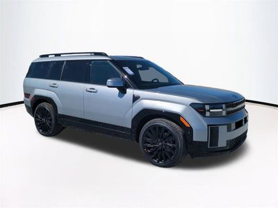 2026 Hyundai SANTA FE Calligraphy in Silver — front three-quarter view