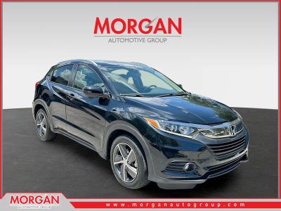 2022 Honda HR-V EX-L in Black — front three-quarter view