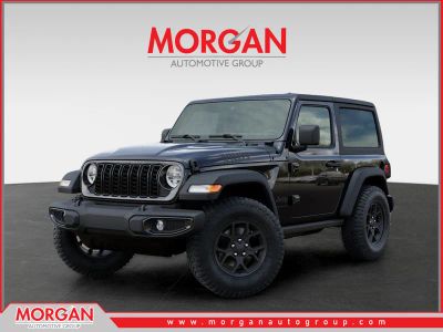 2026 Jeep Wrangler Willys in Black — front three-quarter view