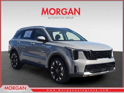 2026 Kia Sorento EX in Wolf Gray — front three-quarter view