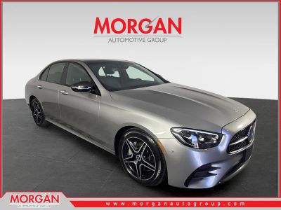 2023 Mercedes-Benz E-Class E 350 in Silver — front three-quarter view