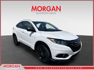 2021 Honda HR-V Sport in White — front three-quarter view