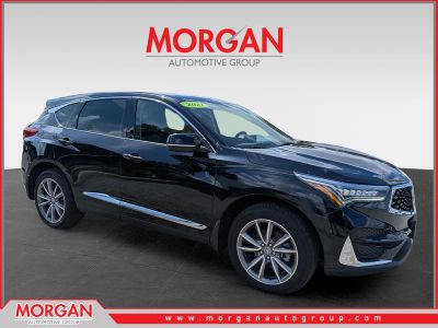 2021 Acura RDX w/Technology Package in Majestic Black Pearl — front three-quarter view