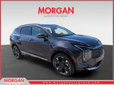2026 Kia Sportage SX-Prestige in Panthera Metal Gray — front three-quarter view