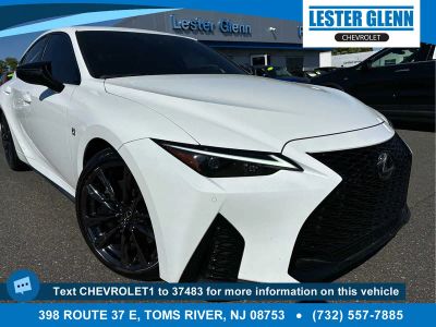 2025 Lexus IS 350 F SPORT in White/Off-White — front three-quarter view