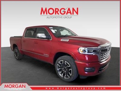2026 Ram 1500 Limited in Red — front three-quarter view